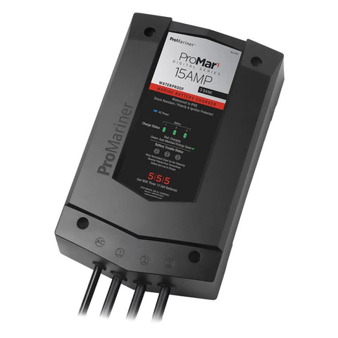 ProMariner ProMar1 DS Digital - 15 Amp - 3 Bank Charger [31515] Brand_ProMariner, Electrical, Electrical | Battery Chargers Battery Chargers