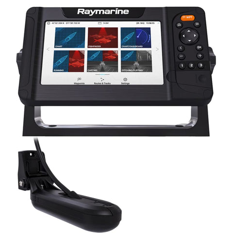 Raymarine Element 7 HV Combo w/HV-100 Transom Mount Transducer Lighthouse North America Chart [E70532-05-102] Brand_Raymarine, Marine 