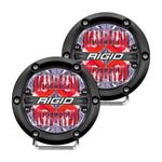 RIGID Industries 360-Series 4 LED Off-Road Fog Light Drive Beam w/Red Backlight - Black Housing [36116] Brand_RIGID Industries, Lighting,