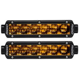 RIGID Industries 6 SR-Series SAE Compliant Fog Light - Black w/Yellow Light [906704] Brand_RIGID Industries, Lighting, Lighting | Light