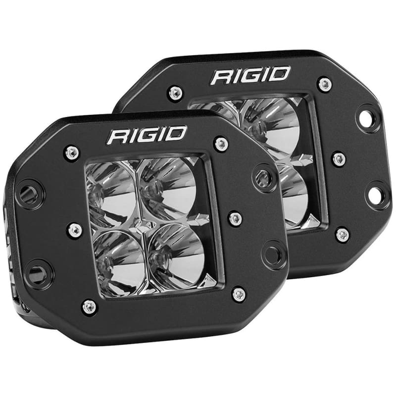 RIGID Industries D-Series PRO Flood Flush Mount Black Light - Pair [212113] Automotive/RV, Automotive/RV | Lighting, Brand_RIGID Industries,