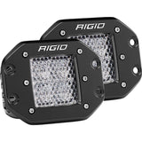 RIGID Industries D-Series PRO - Flush Mount - Diffused - Pair - Black [212513] Brand_RIGID Industries, Lighting, Lighting | Flood/Spreader