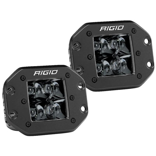 RIGID Industries D-Series PRO Flush Mount - Spot LED - Midnight Edition - Pair - Black [212213BLK] Brand_RIGID Industries, Lighting,