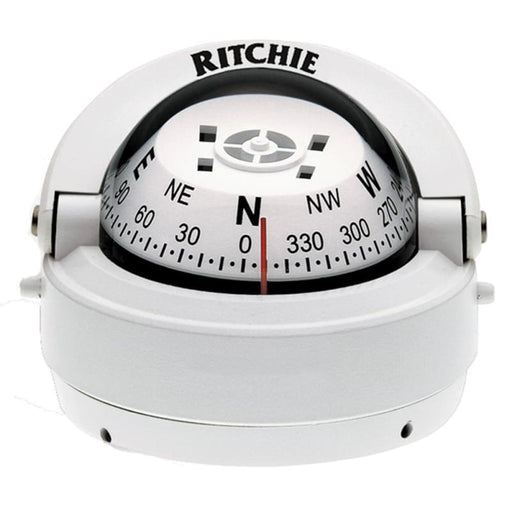 Ritchie S-53W Explorer Compass - Surface Mount - White [S-53W] Brand_Ritchie, Marine Navigation & Instruments, Marine Navigation & 
