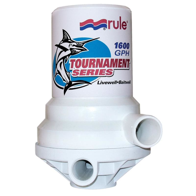 Rule Tournament Series 1600 GPH Livewell Pump Dual Port [209FDP] Brand_Rule, Marine Plumbing & Ventilation, Marine Plumbing & Ventilation |