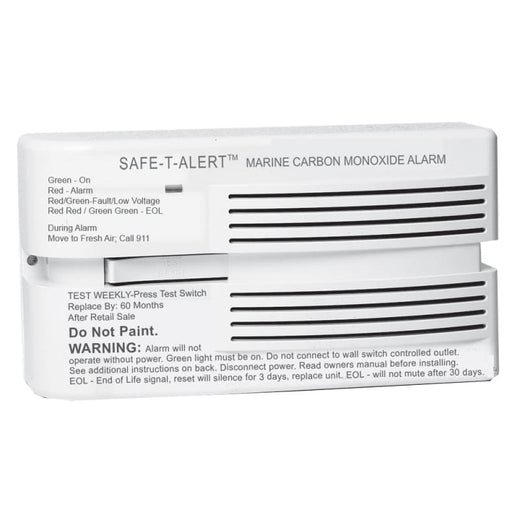 Safe-T-Alert 65 Series Marine Carbon Monoxide Alarm - Flush Mount - 12V - White [M-65-542] 1st Class Eligible, Brand_Safe-T-Alert, Marine 