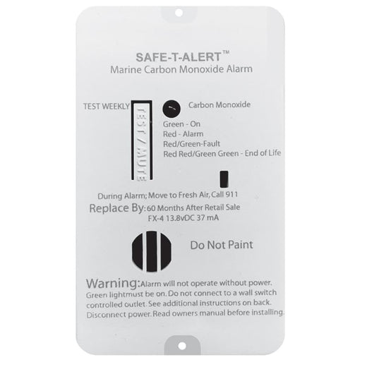 Safe-T-Alert FX-4 Carbon Monoxide Alarm [FX-4] 1st Class Eligible, Brand_Safe-T-Alert, Marine Safety, Marine Safety | Fume Detectors Fume 