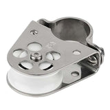 Schaefer Clamp-On Furling Line Stanchion Lead Block - 1 Ball Bearing [300-34] 1st Class Eligible, Brand_Schaefer Marine, Sailing, Sailing |