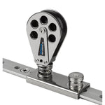 Schaefer Spring Loaded/Lined Slide/Stainless Steel f/1-1/4 T-Track [705-92] Brand_Schaefer Marine, Sailing, Sailing | Blocks Blocks CWR