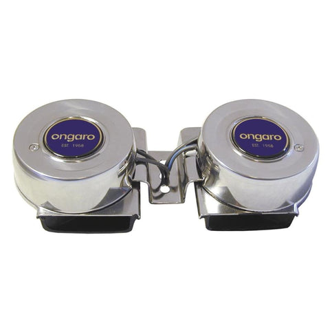 Schmitt Ongaro All-Stainless Mini Compact Twin Horn - 12V [10002] Boat Outfitting, Boat Outfitting | Horns, Brand_Schmitt & Ongaro Marine