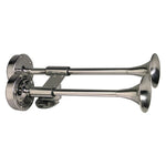 Schmitt Ongaro Deluxe All-Stainless Shorty Dual Trumpet Horn - 12V [10012] Boat Outfitting, Boat Outfitting | Horns, Brand_Schmitt & Ongaro