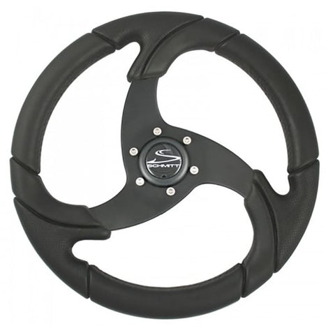 Schmitt Ongaro Folletto 14.2 Wheel - Black Polyurethane - 3/4 Tapered Shaft w/Black Center Cap [PU021104-R] Brand_Schmitt & Ongaro Marine,