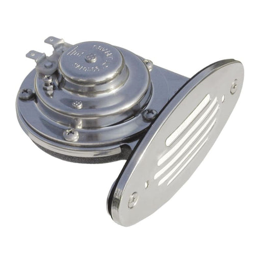 Schmitt Ongaro Mini SS Single Drop-In Horn w/SS Grill - 12V Low Pitch [10050] Boat Outfitting, Boat Outfitting | Horns, Brand_Schmitt &