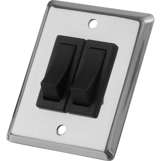 Sea-Dog Double Gang Wall Switch - Stainless Steel [403020-1] 1st Class Eligible, Brand_Sea-Dog, Electrical, Electrical | Switches & 