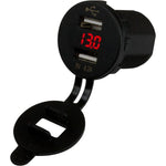 Sea-Dog Dual USB Socket/Voltmeter w/Hidden Display [426517-1] 1st Class Eligible, Brand_Sea-Dog, Electrical, Electrical | Accessories