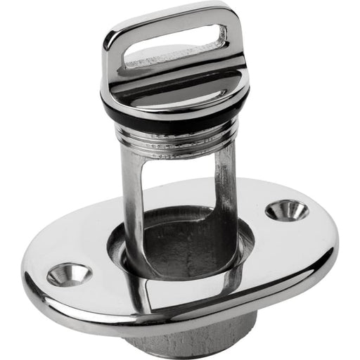 Sea-Dog Oblong Captive Garboard Drain Plug - 316 Stainless Steel [520065-1] 1st Class Eligible, Boat Outfitting, Boat Outfitting | Deck / 