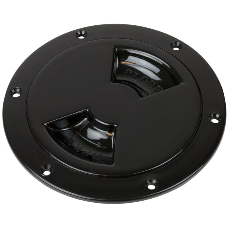 Sea-Dog Quarter-Turn Smooth Deck Plate w/Internal Collar - Black - 8 [336385-1] Brand_Sea-Dog, Marine Hardware, Marine Hardware | Deck