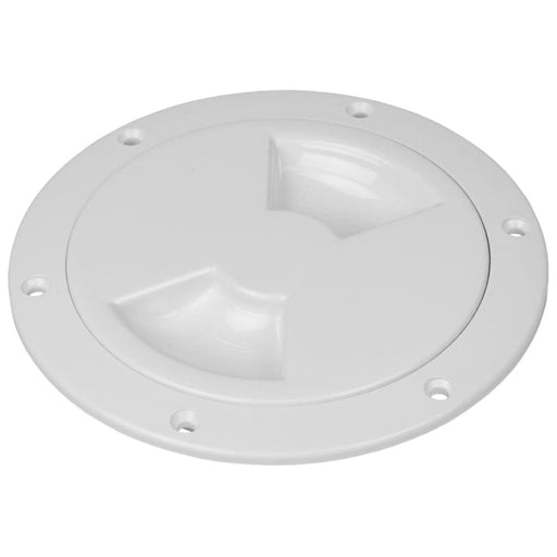 Sea-Dog Quarter-Turn Smooth Deck Plate w/Internal Collar - White - 4 [336340-1] 1st Class Eligible, Brand_Sea-Dog, Marine Hardware, Marine 