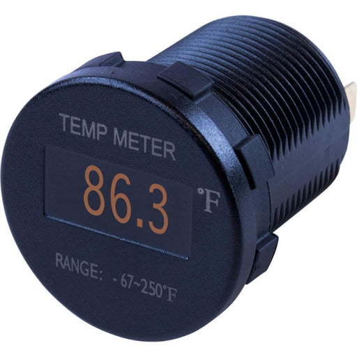 Sea-Dog Round OLED Temperature Meter Fahrenheit w/6 Lead [421610-1] 1st Class Eligible, Brand_Sea-Dog, Electrical, Electrical | Meters &