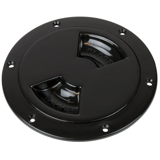 Sea-Dog Smooth Quarter Turn Deck Plate - Black - 8 [336185-1] Brand_Sea-Dog, Marine Hardware, Marine Hardware | Deck Plates Deck Plates CWR