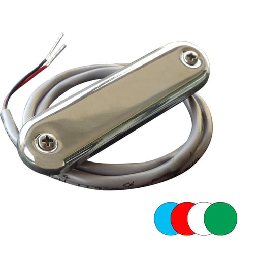 Shadow-Caster Courtesy Light w/2’ Lead Wire - 316 SS Cover - RGB Multi-Color - 4-Pack [SCM-CL-RGB-SS-4PACK] 1st Class Eligible, 