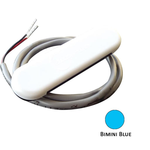 Shadow-Caster Courtesy Light w/2’ Lead Wire - White ABS Cover - Bimini Blue - 4-Pack [SCM-CL-BB-4PACK] 1st Class Eligible, 