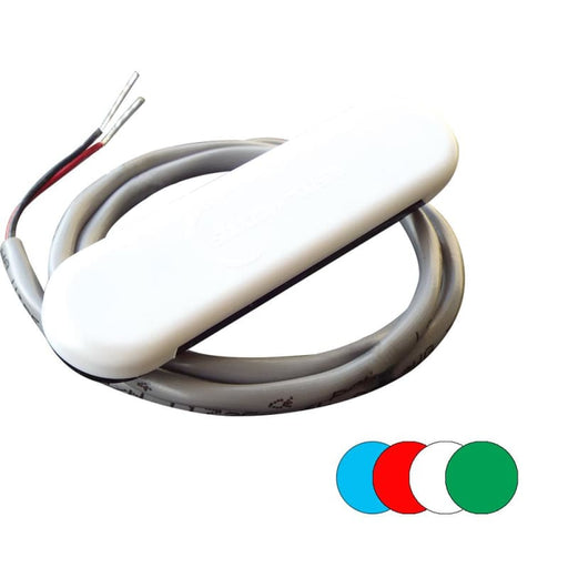 Shadow-Caster Courtesy Light w/2’ Lead Wire - White ABS Cover - RGB Multi-Color - 4-Pack [SCM-CL-RGB-4PACK] 1st Class Eligible, 