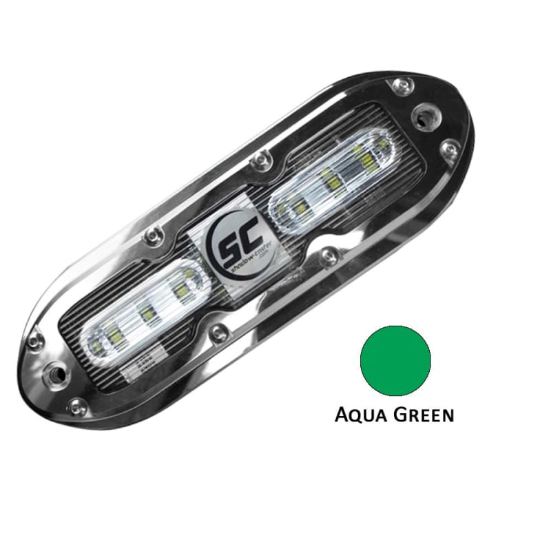 Shadow-Caster SCM-6 LED Underwater Light w/20’ Cable - 316 SS Housing - Aqua Green [SCM-6-AG-20] Brand_Shadow-Caster LED Lighting, Lighting,
