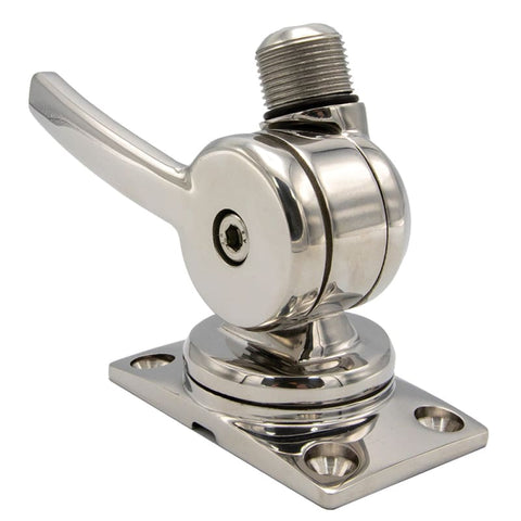 Shakespeare 6187 Sleek Compact Stainless Steel Rotatable 4-Way Ratchet Mount [6187] Brand_Shakespeare, Communication, Communication |