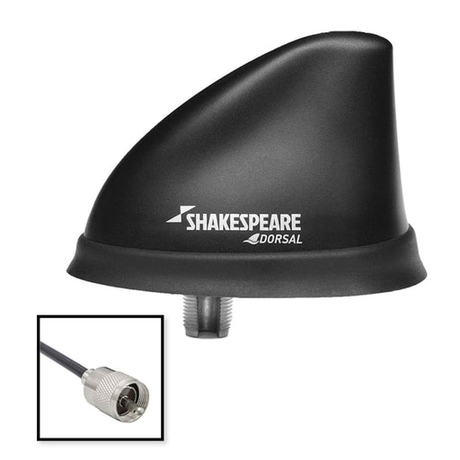 Shakespeare Dorsal Antenna Black Low Profile 26 RGB Cable w/PL-259 [5912-DS-VHF] Brand_Shakespeare, Communication, Communication | Antennas
