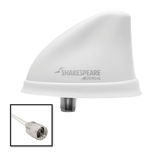 Shakespeare Dorsal Antenna White Low Profile 26 RGB Cable w/PL-259 [5912-DS-VHF-W] Brand_Shakespeare, Communication, Communication |