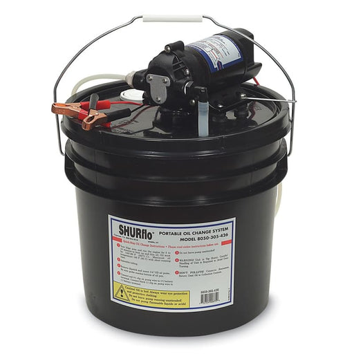 Shurflo by Pentair Oil Change Pump w/3.5 Gallon Bucket - 12 VDC 1.5 GPM [8050-305-426] Brand_Shurflo by Pentair, Marine Plumbing &