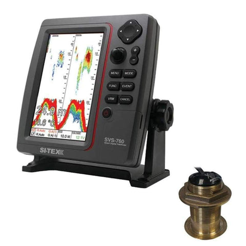 SI-TEX SVS-760 Dual Frequency Sounder 600W Kit w-Bronze 20 Degree Transducer [SVS-760B60-20] Brand_SI-TEX Marine Navigation & Instruments