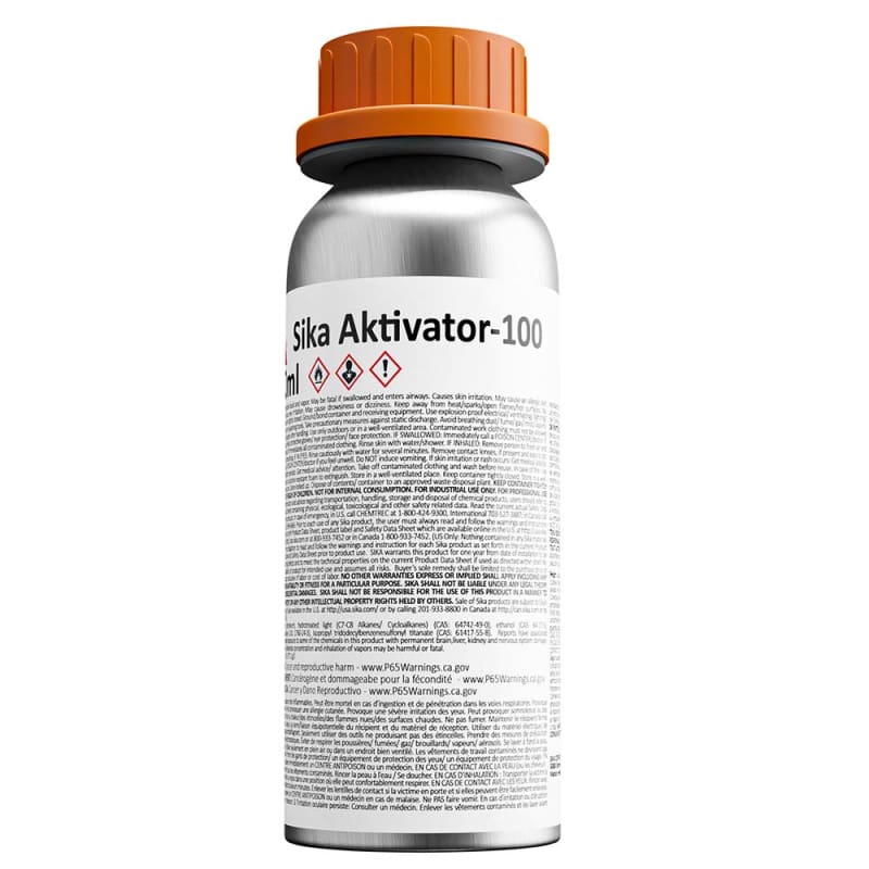 Sika Aktivator-100 Clear 250ml Bottle [91283] Boat Outfitting, Boat Outfitting | Adhesive/Sealants, Brand_Sika, Hazmat Adhesive/Sealants CWR