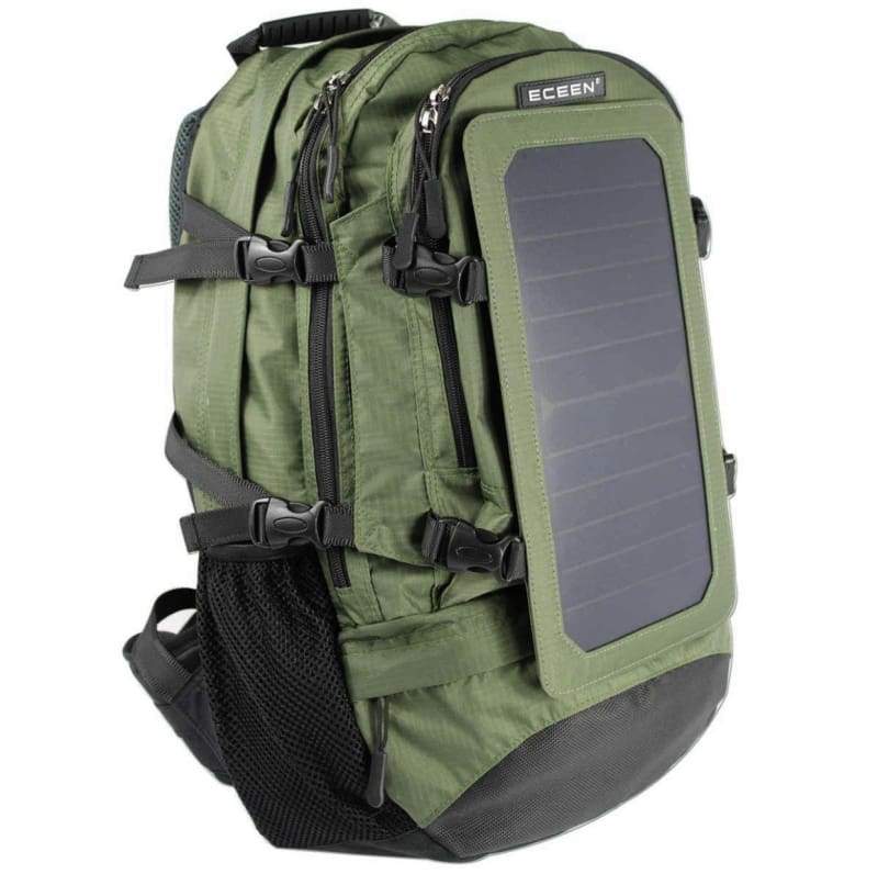 Solar Power Backpack (with Solar Panel Charger) GREEN backpack, camping, Camping | Accessories, hiking, Outdoor | Camping Backpacks ECEEN