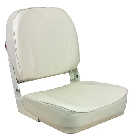 Springfield Economy Folding Seat - White [1040629] Boat Outfitting, Boat Outfitting | Seating, Brand_Springfield Marine Seating CWR