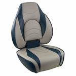 Springfield Fish Pro High Back Folding Seat - Blue/Grey [1041631-1] Boat Outfitting, Boat Outfitting | Seating, Brand_Springfield Marine 