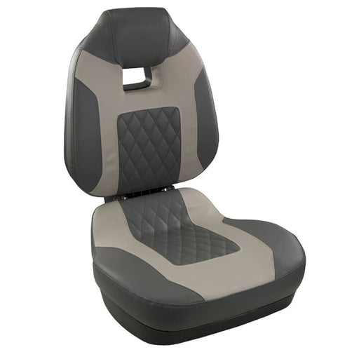 Springfield Fish Pro II High Back Folding Seat - Charcoal/Grey [1041483] Boat Outfitting, Boat Outfitting | Seating, Brand_Springfield