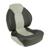 Springfield Fish Pro Mid Back Folding Seat - Charcoal/Grey [1041733] Boat Outfitting, Boat Outfitting | Seating, Brand_Springfield Marine