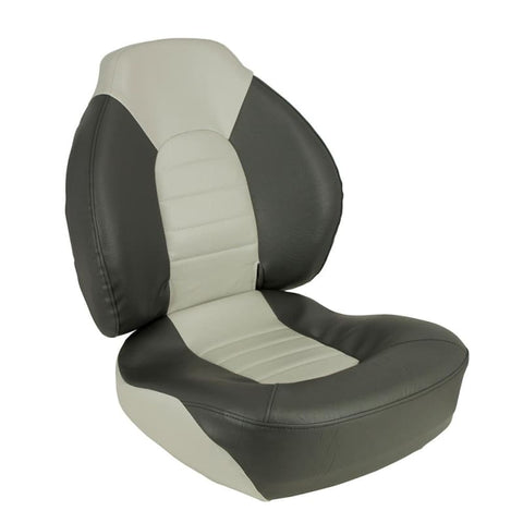 Springfield Fish Pro Mid Back Folding Seat - Charcoal/Grey [1041733] Boat Outfitting, Boat Outfitting | Seating, Brand_Springfield Marine