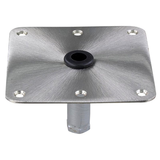 Springfield KingPin 7 x 7 Stainless Steel Square Base (Threaded) [1630001] Boat Outfitting, Boat Outfitting | Seating, Brand_Springfield