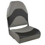 Springfield Premium Wave Folding Seat - Grey w/Meteor Stripe [1062034] Boat Outfitting, Boat Outfitting | Seating, Brand_Springfield Marine