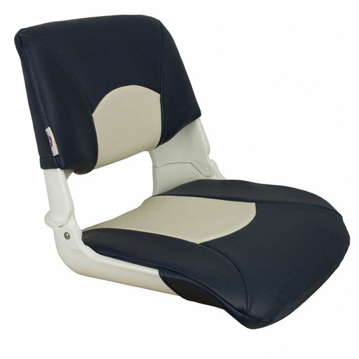Springfield Skipper Standard Seat Fold Down - White/Blue [1061016] Boat Outfitting, Boat Outfitting | Seating, Brand_Springfield Marine, 
