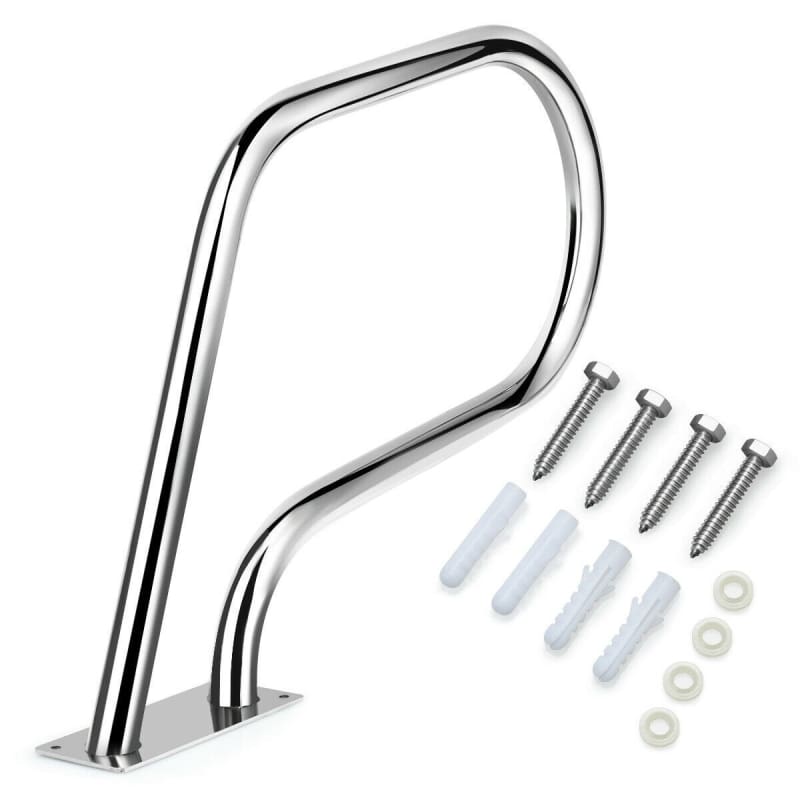 Stainless Steel Swimming Pool Hand Rail with Base Plate pool, pool maintenance pool K-R-S-I