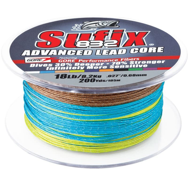 Sufix 832 Advanced Lead Core - 18lb - 10-Color Metered - 200 yds [658-218MC] Brand_Sufix, Hunting & Fishing, Hunting & Fishing | Lines & 