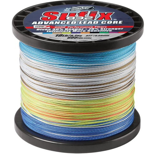 Sufix 832 Advanced Lead Core - 18lb - 10-Color Metered - 600 yds [658-318MC] Brand_Sufix, Hunting & Fishing, Hunting & Fishing | Lines &