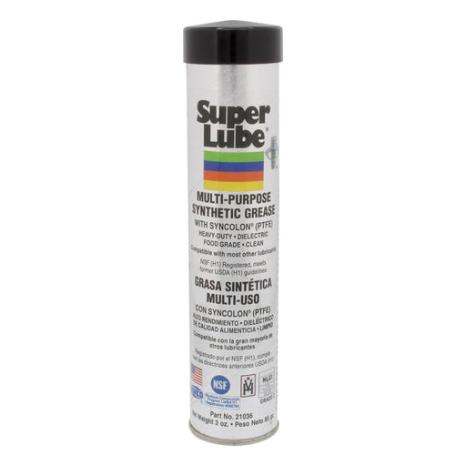 Super Lube Multi-Purpose Synthetic Grease w/Syncolon (PTFE) - 3oz Cartridge [21036] 1st Class Eligible, Boat Outfitting, Boat Outfitting |