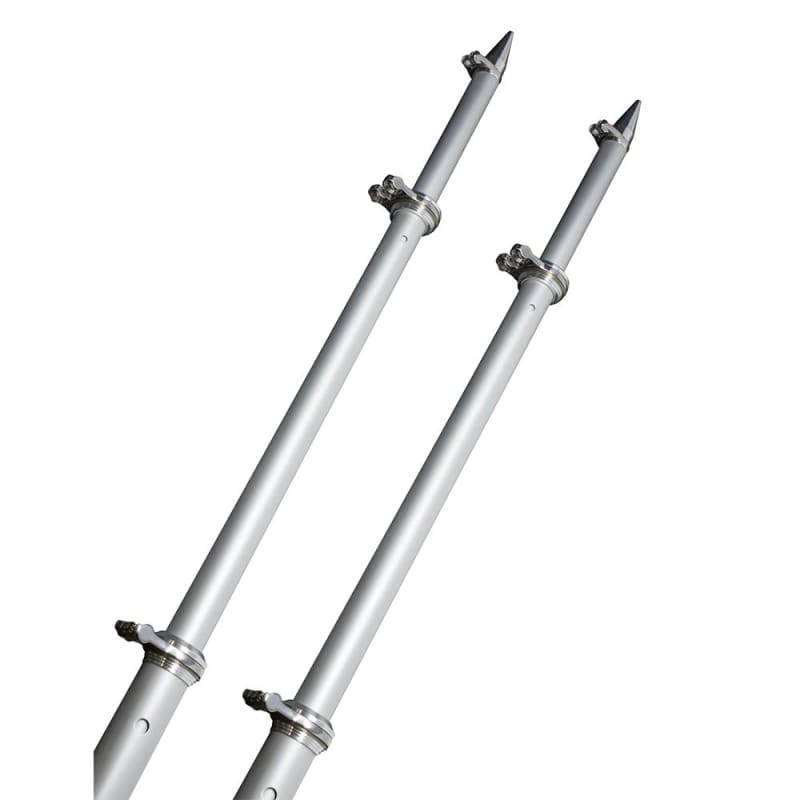 TACO 18 Deluxe Outrigger Poles w/Rollers - Silver/Silver [OT-0318HD-VEL] Brand_TACO Marine, Hunting & Fishing, Hunting & Fishing | 