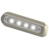 TACO 4-LED Deck Light - Flat Mount - White Housing [F38-8800W-1] Brand_TACO Marine, Lighting, Lighting | Interior / Courtesy Light Interior 