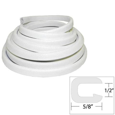 TACO Flexible Vinyl Trim - 1/2 Opening x W x 25’L - White [V30-1316W25-1] Automotive/RV, Automotive/RV | Accessories, Boat Outfitting, Boat 